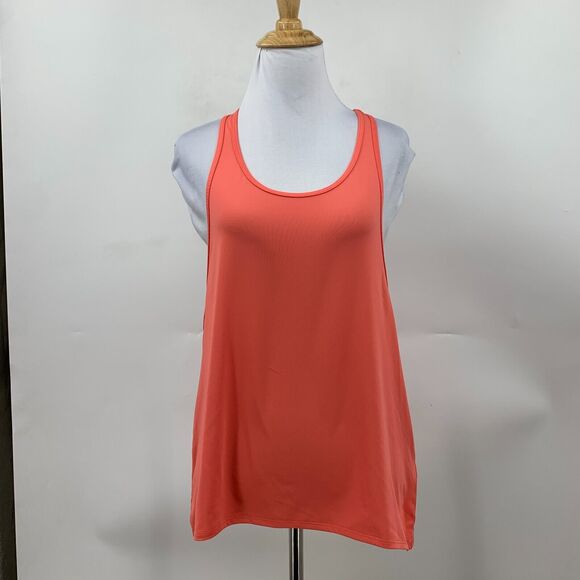 Fabletics Peggy Tank Top Womens S Small Coral All Way Stretch Racerback Shirt - Picture 3 of 15